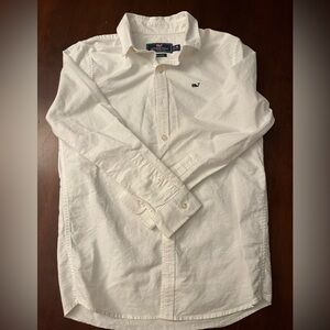 Vineyard Vines Boys 12-14 White Casual Button-Down Shirt